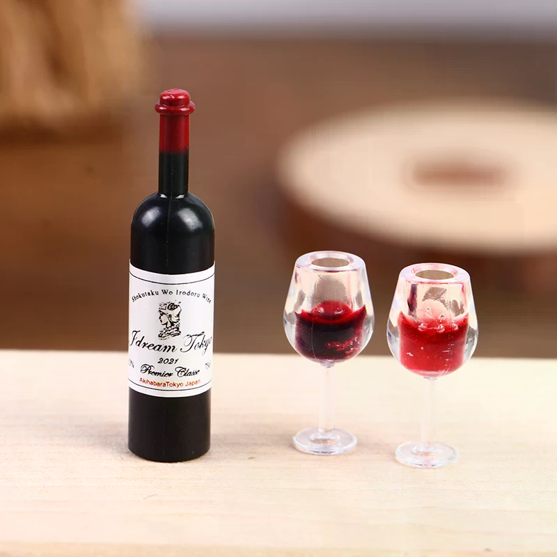 Wine Y Beer - 5Pcs 1:12 인형 집 미니어처 와인
