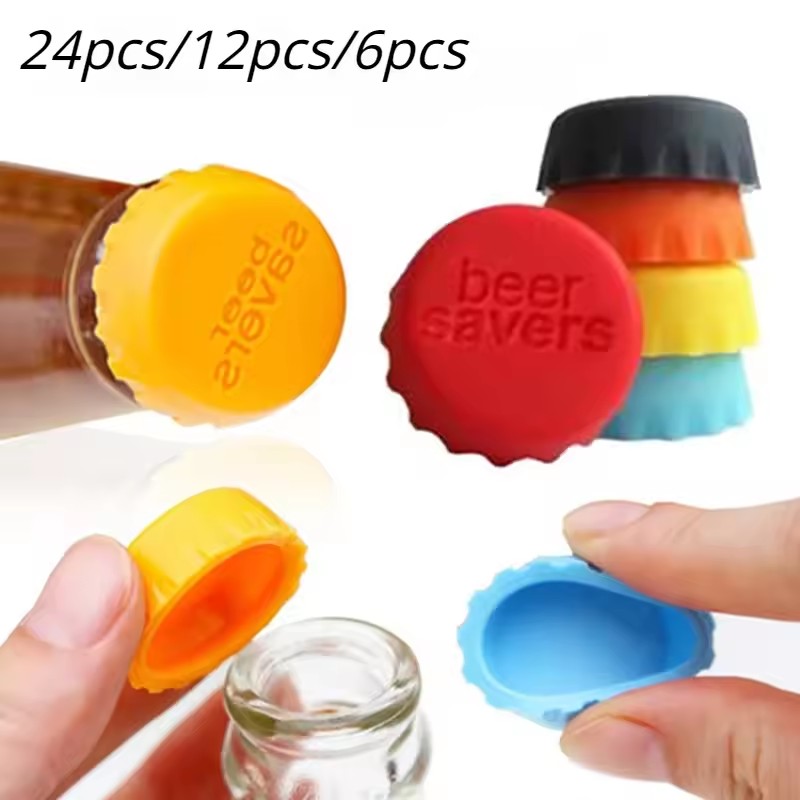 Wine Beer Garden - 6pcs/suit 캔디 색상 실리콘 맥주 병