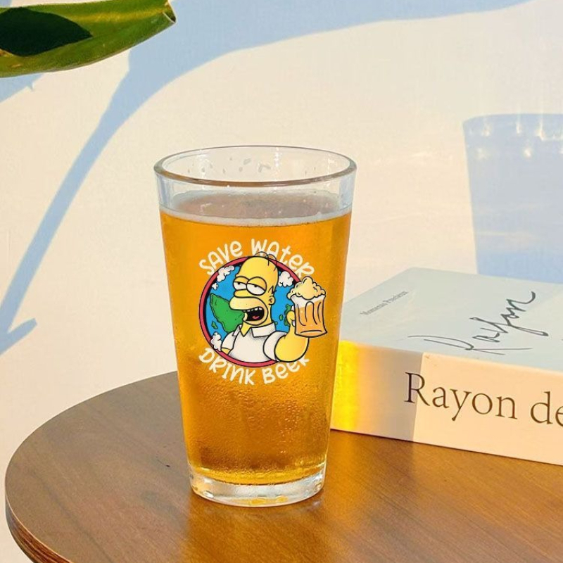 새로운 심슨 가족 크리에이티브 맞춤형 맥주잔 고급스러운 - Wine Y Beer 리뷰 및 가격