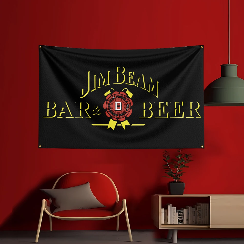 90X150CM 위스키-J-짐 빔스 플래그 폴리에스터  - Wine Beer Garden 리뷰 및 가격